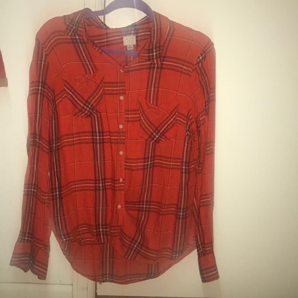 Red plaid shirt